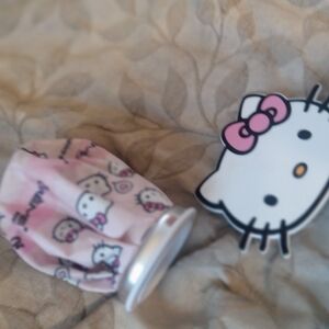 Hello Kitty Pink Hair Clip and Scrunchie Set